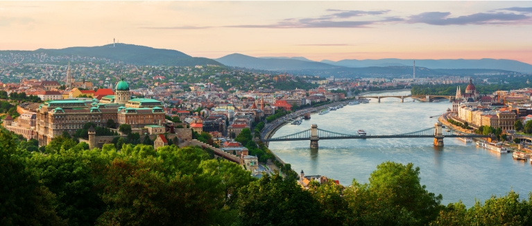 Budapest bridge, Hungary