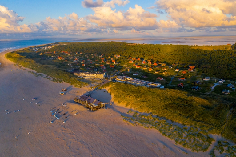 Aerial image of Vlieland, Friesland