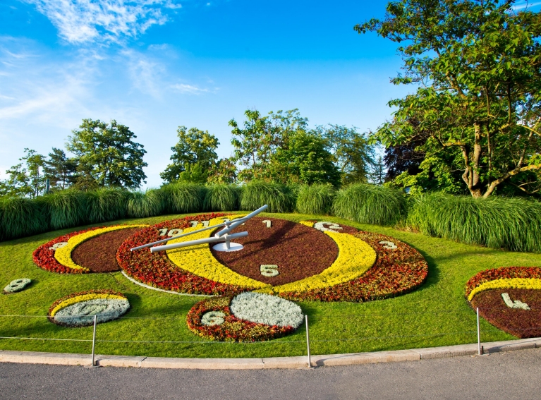 The Flower Clock (L’horloge fleurie), Geneva